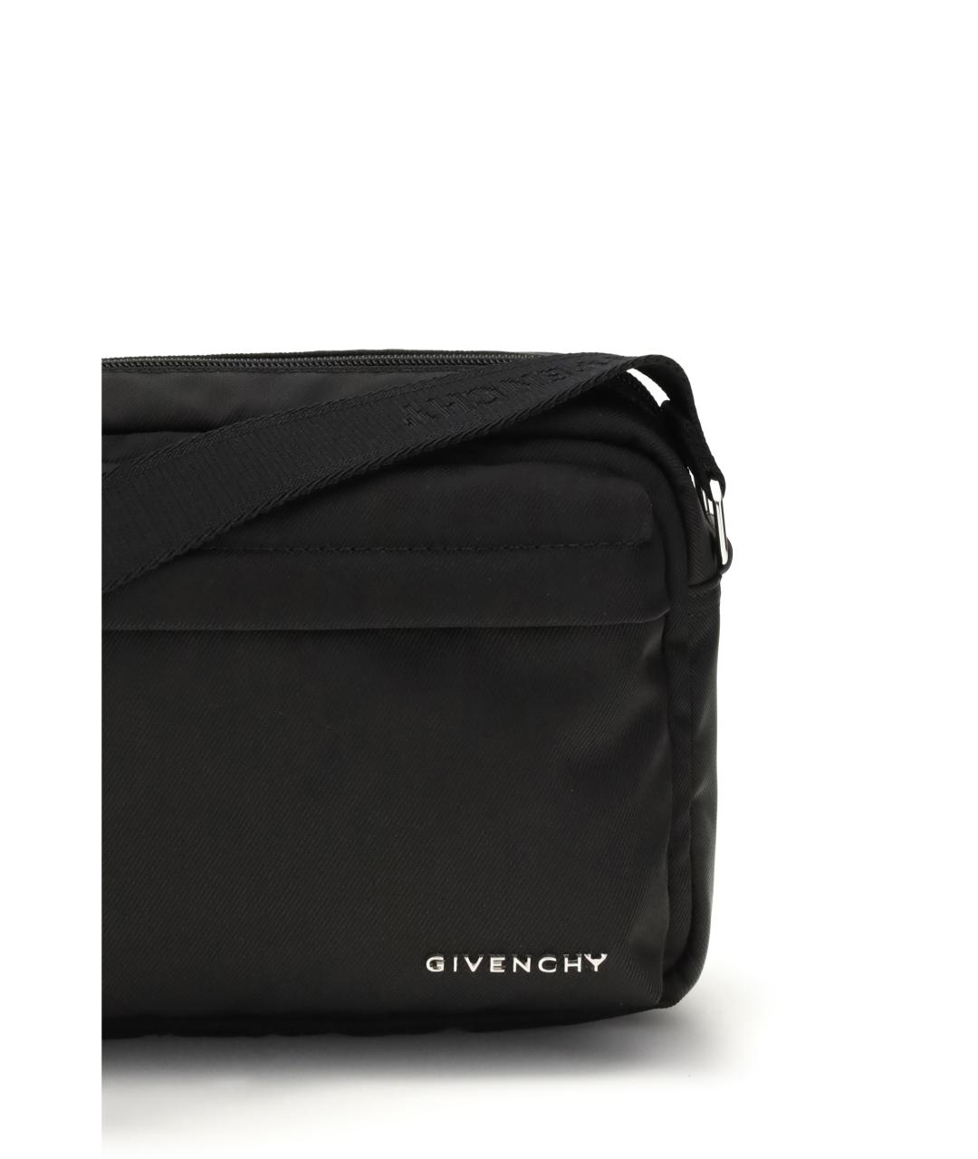 GIVENCHY Черная тканевая сумка на плечо, фото 4
