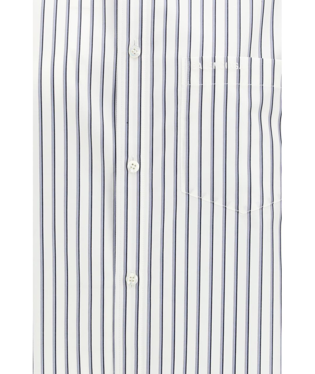 BALENCIAGA Белая хлопковая рубашка, фото 3