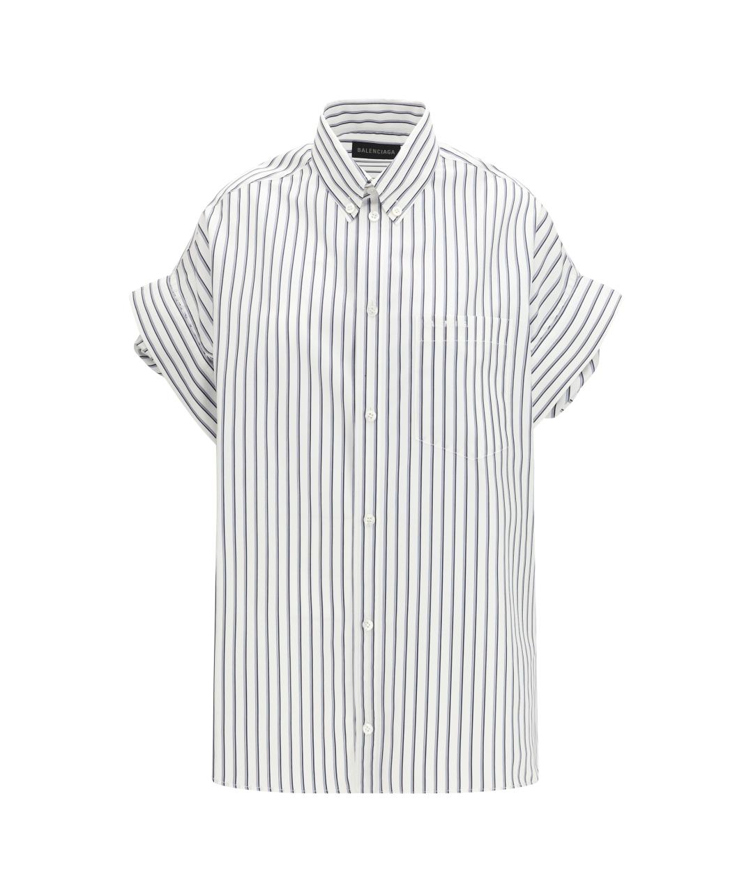BALENCIAGA Белая хлопковая рубашка, фото 1