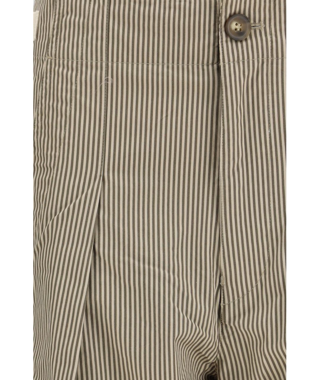 ISABEL MARANT ETOILE Бежевые хлопковые прямые брюки, фото 3