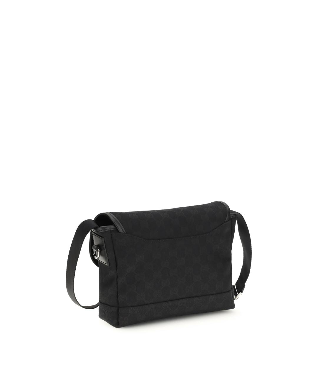 GUCCI Черная тканевая сумка на плечо, фото 3