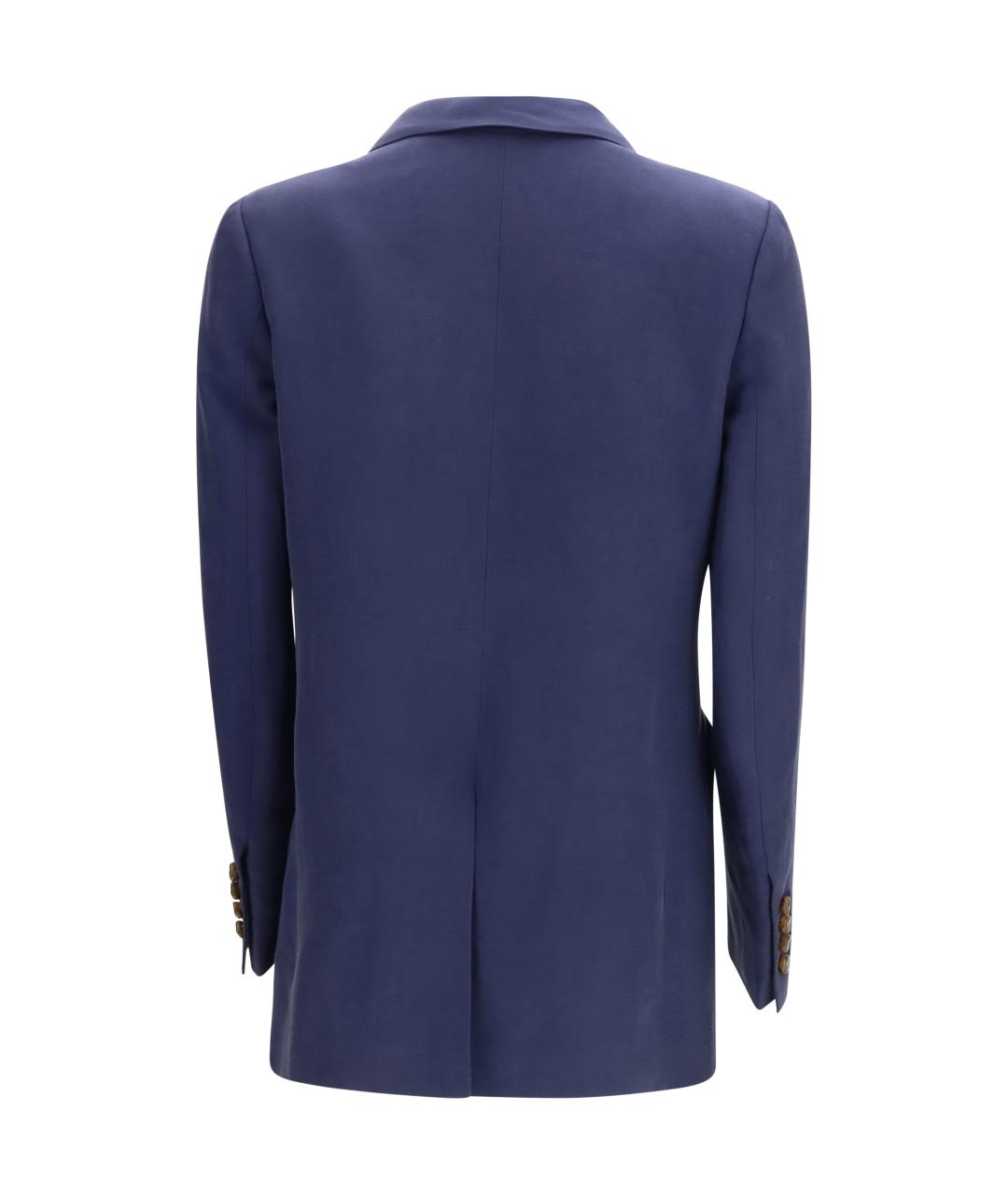 BLAZE MILANO Темно-синий льняной жакет/пиджак, фото 2