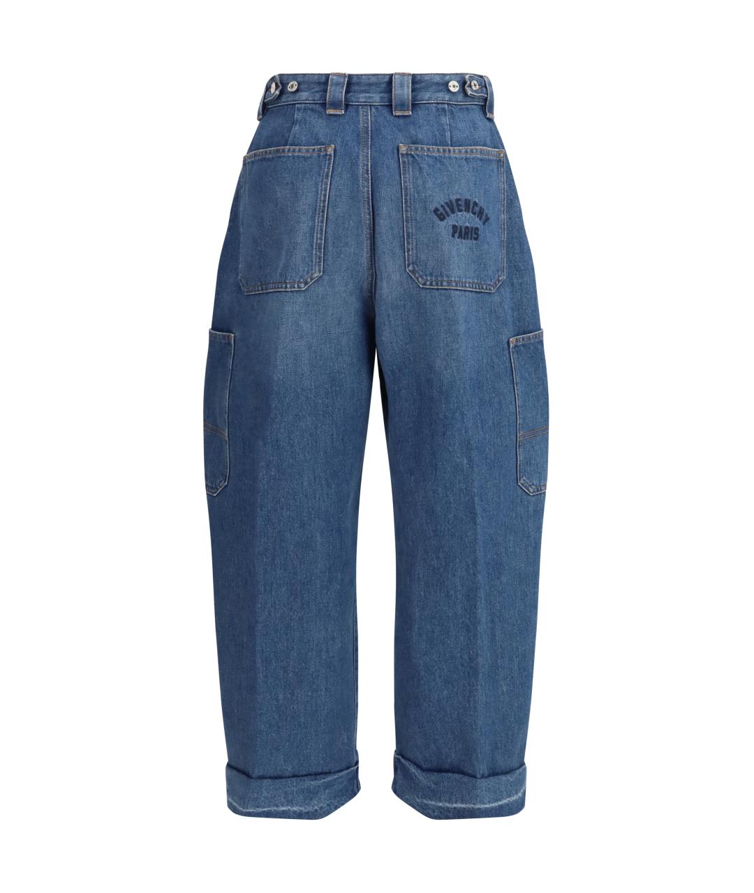 GIVENCHY Синие хлопковые прямые джинсы, фото 2