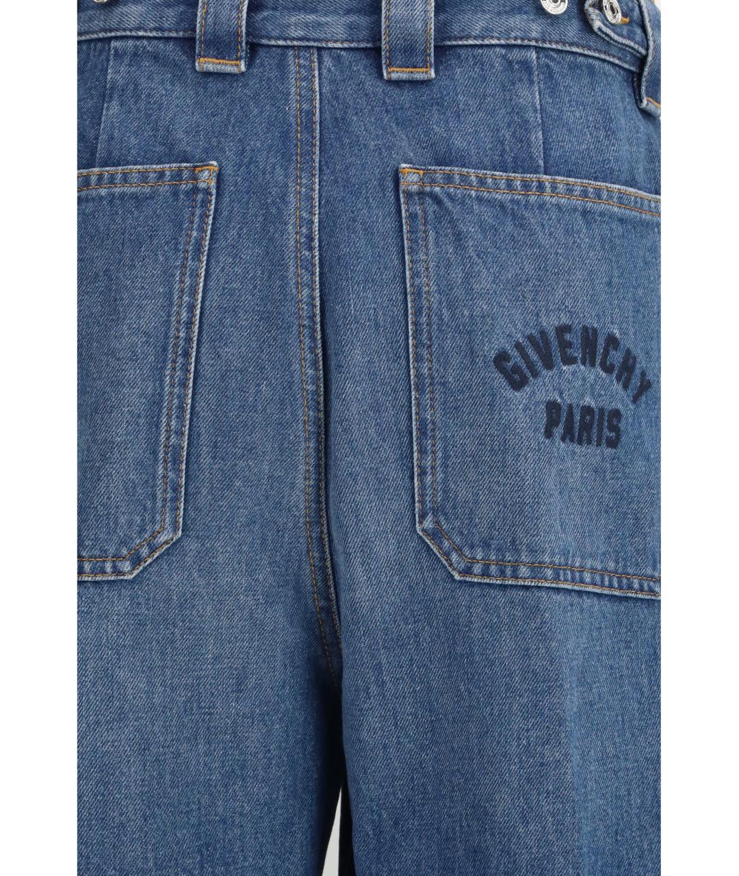 GIVENCHY Синие хлопковые прямые джинсы, фото 3