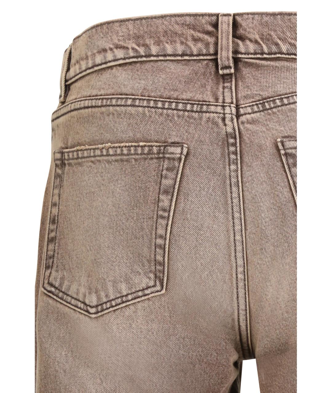 OUR LEGACY Бежевые хлопковые прямые джинсы, фото 3