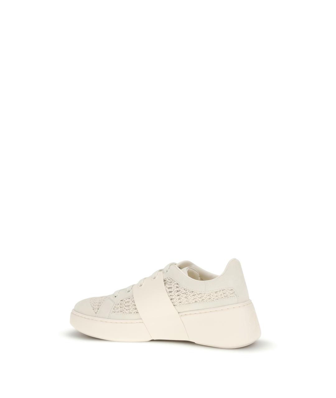 ROGER VIVIER Белые кожаные кроссовки, фото 3