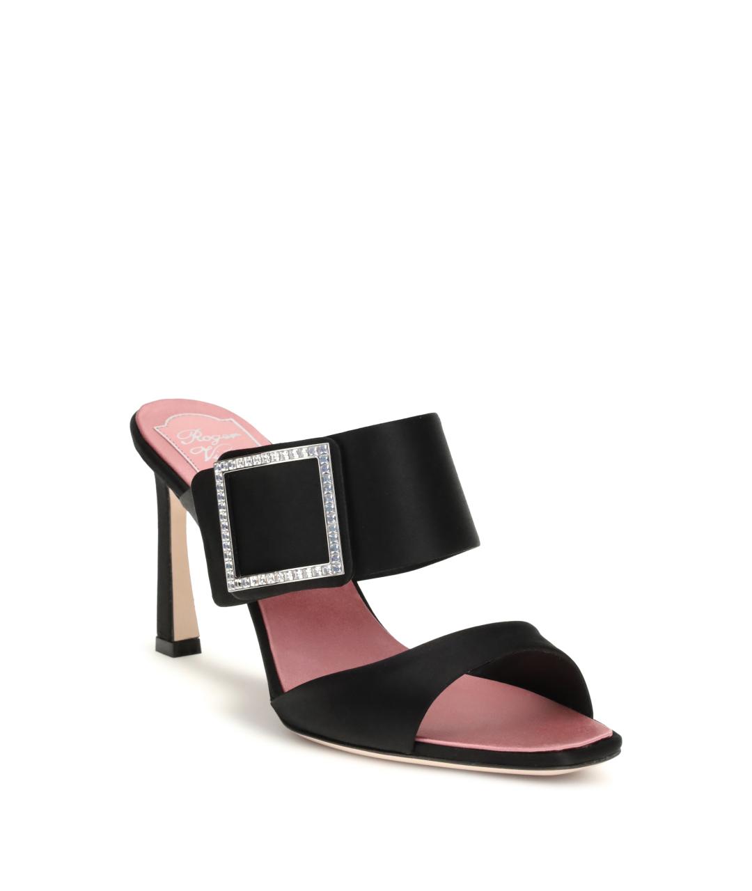 ROGER VIVIER Черные текстильные мюли, фото 2