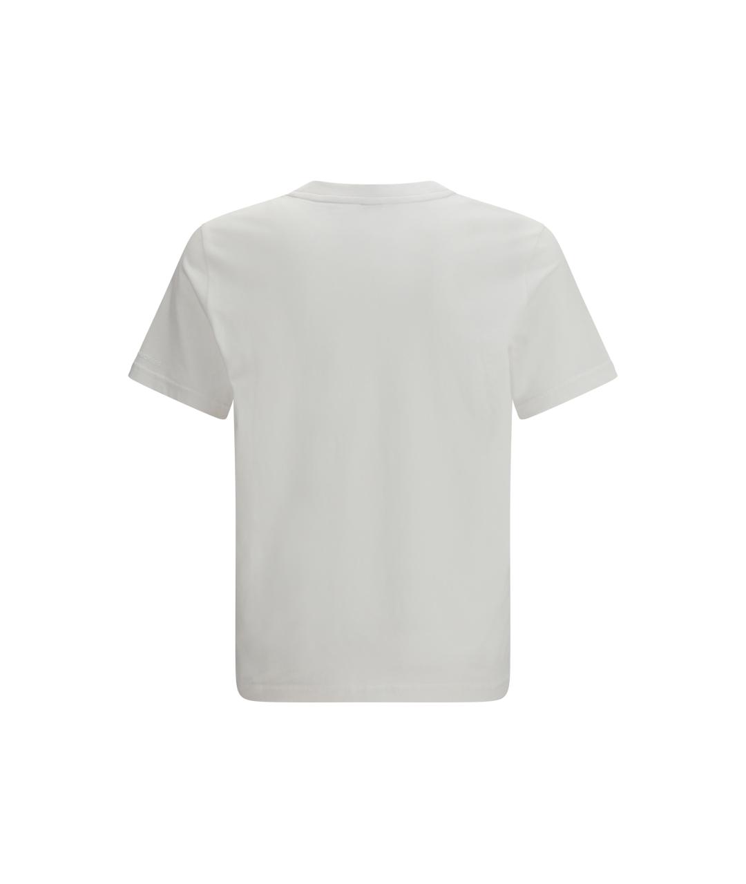 MOOSE KNUCKLES Белая хлопковая футболка, фото 2