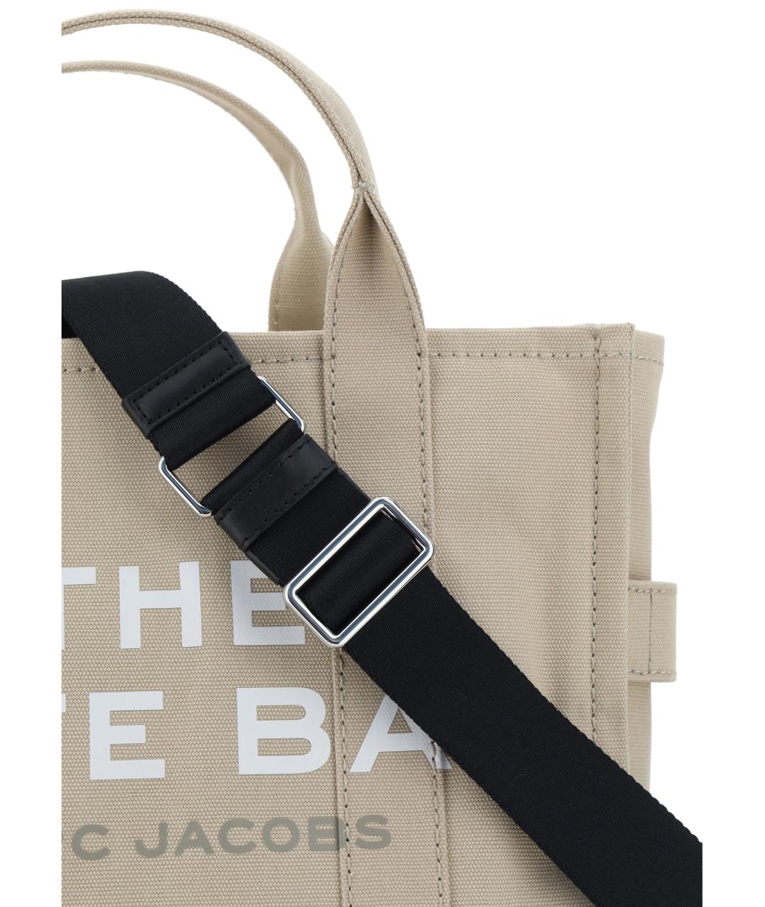 MARC JACOBS Бежевая хлопковая сумка тоут, фото 4