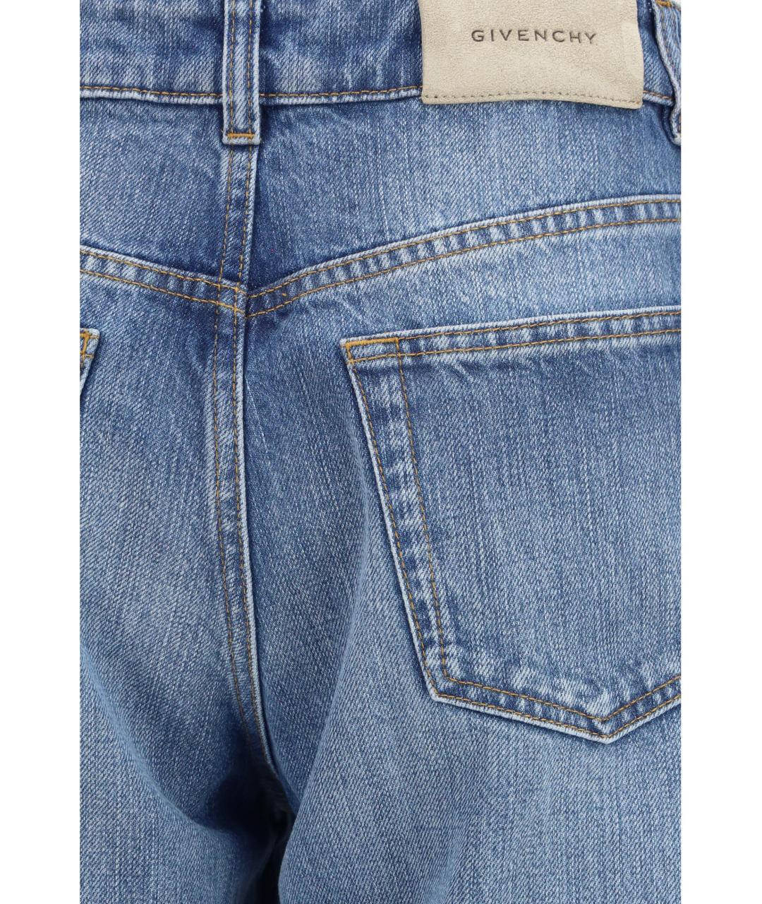 GIVENCHY Синие хлопковые прямые джинсы, фото 3