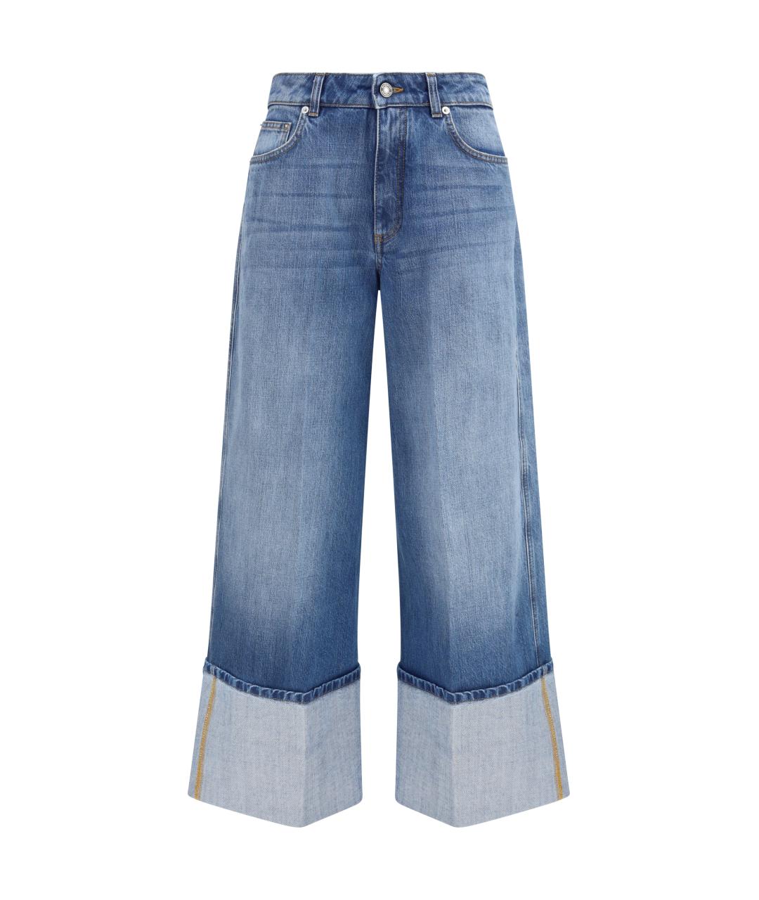 GIVENCHY Синие хлопковые прямые джинсы, фото 1