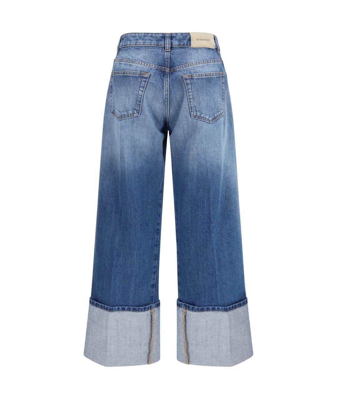GIVENCHY Синие хлопковые прямые джинсы, фото 2