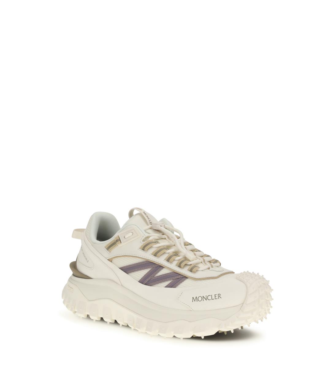 MONCLER Белые текстильные кроссовки, фото 2