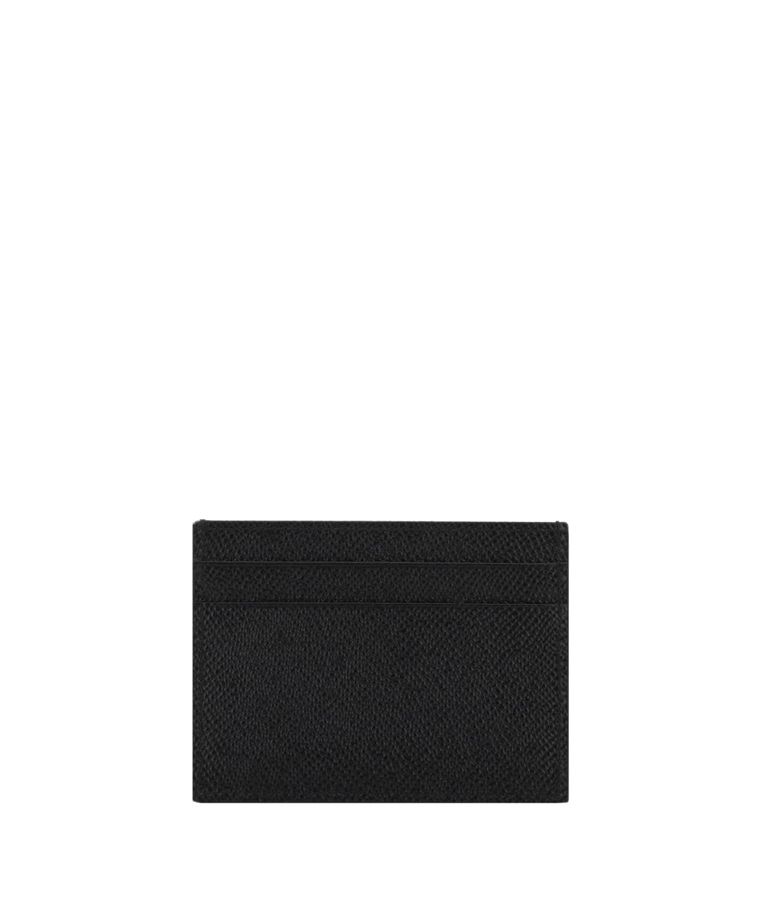 DOLCE&GABBANA Черный кожаный кардхолдер, фото 2