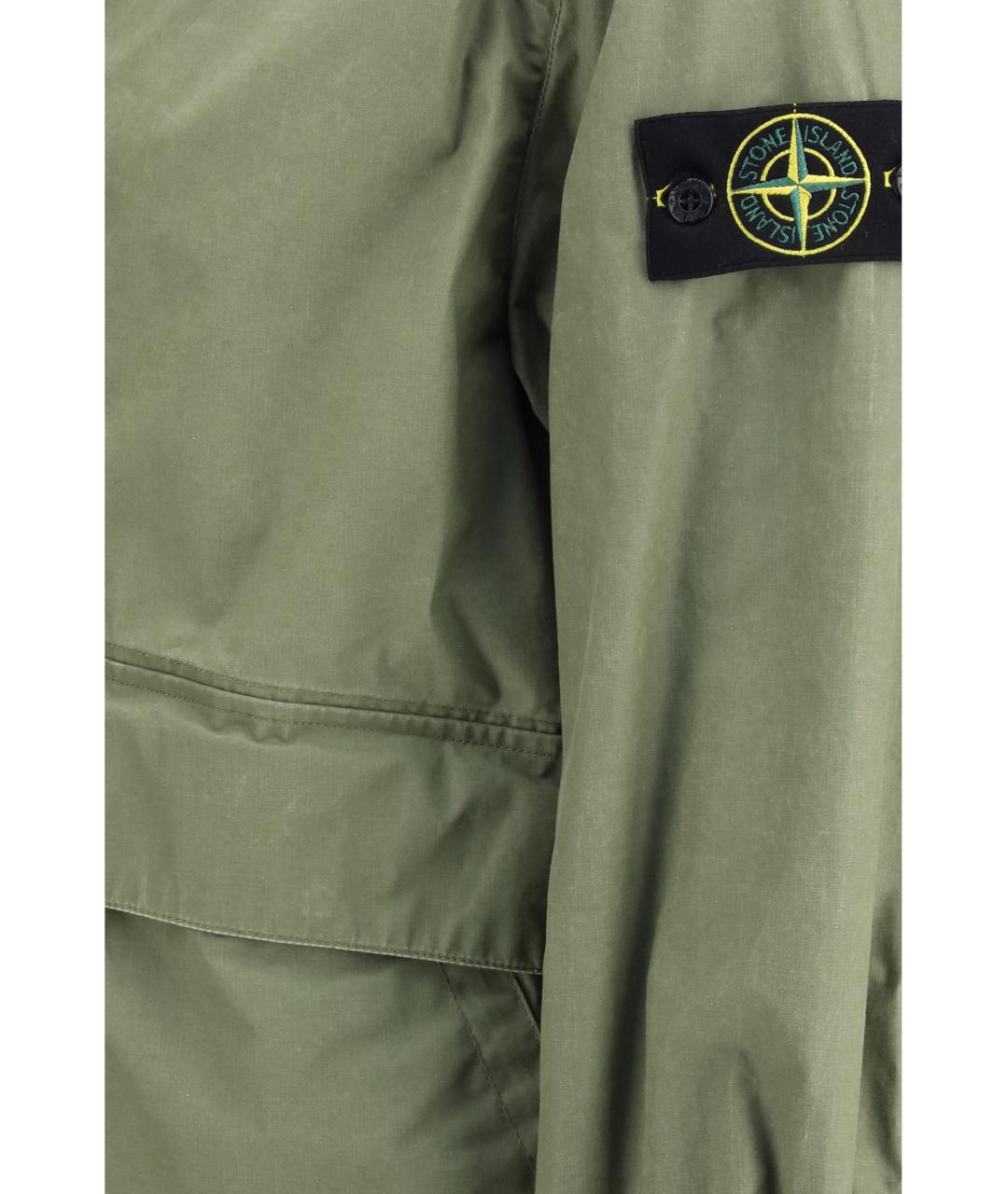 STONE ISLAND Хаки полиэстеровая куртка, фото 3