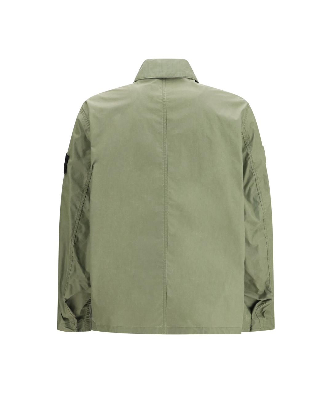 STONE ISLAND Хаки полиэстеровая куртка, фото 2