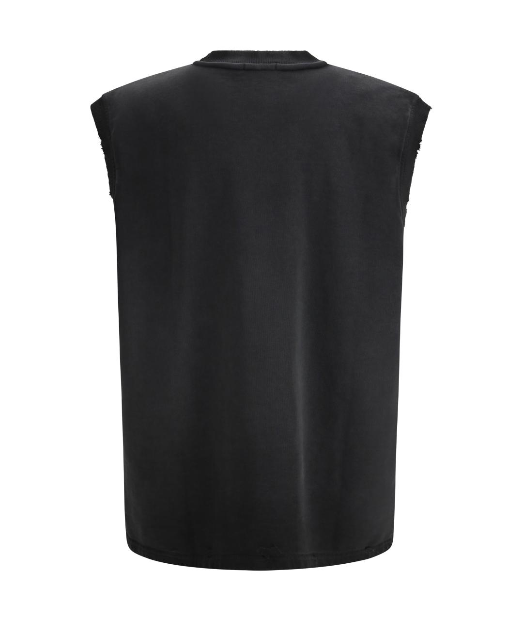 GCDS Черная хлопковая футболка, фото 2