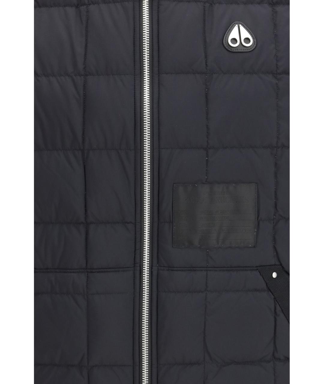 MOOSE KNUCKLES Черный полиамидовый жилет, фото 3