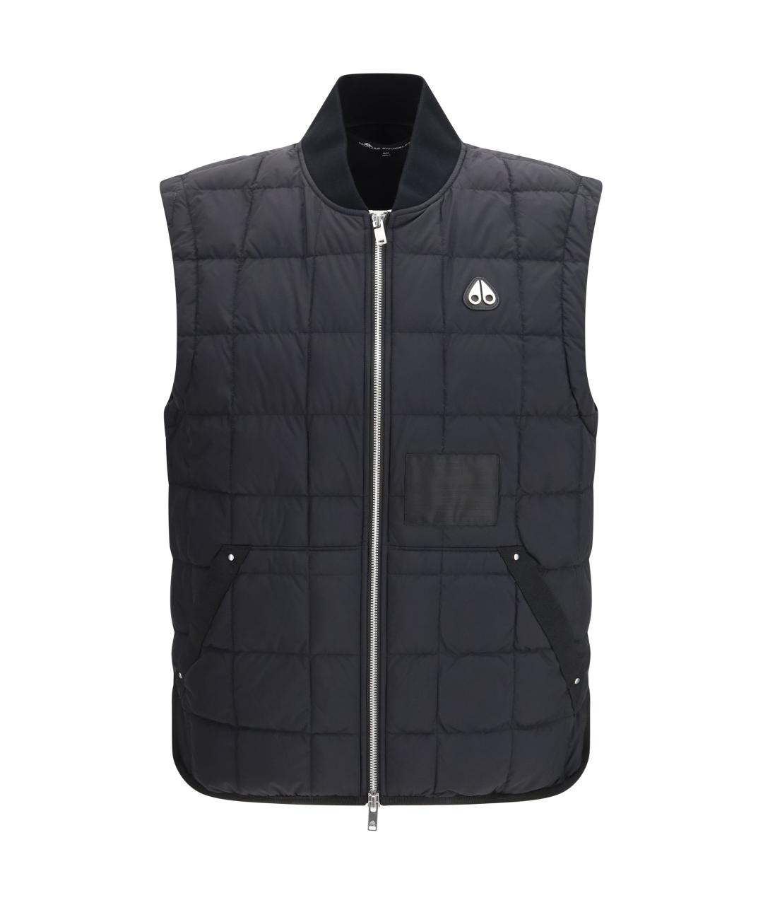 MOOSE KNUCKLES Черный полиамидовый жилет, фото 1