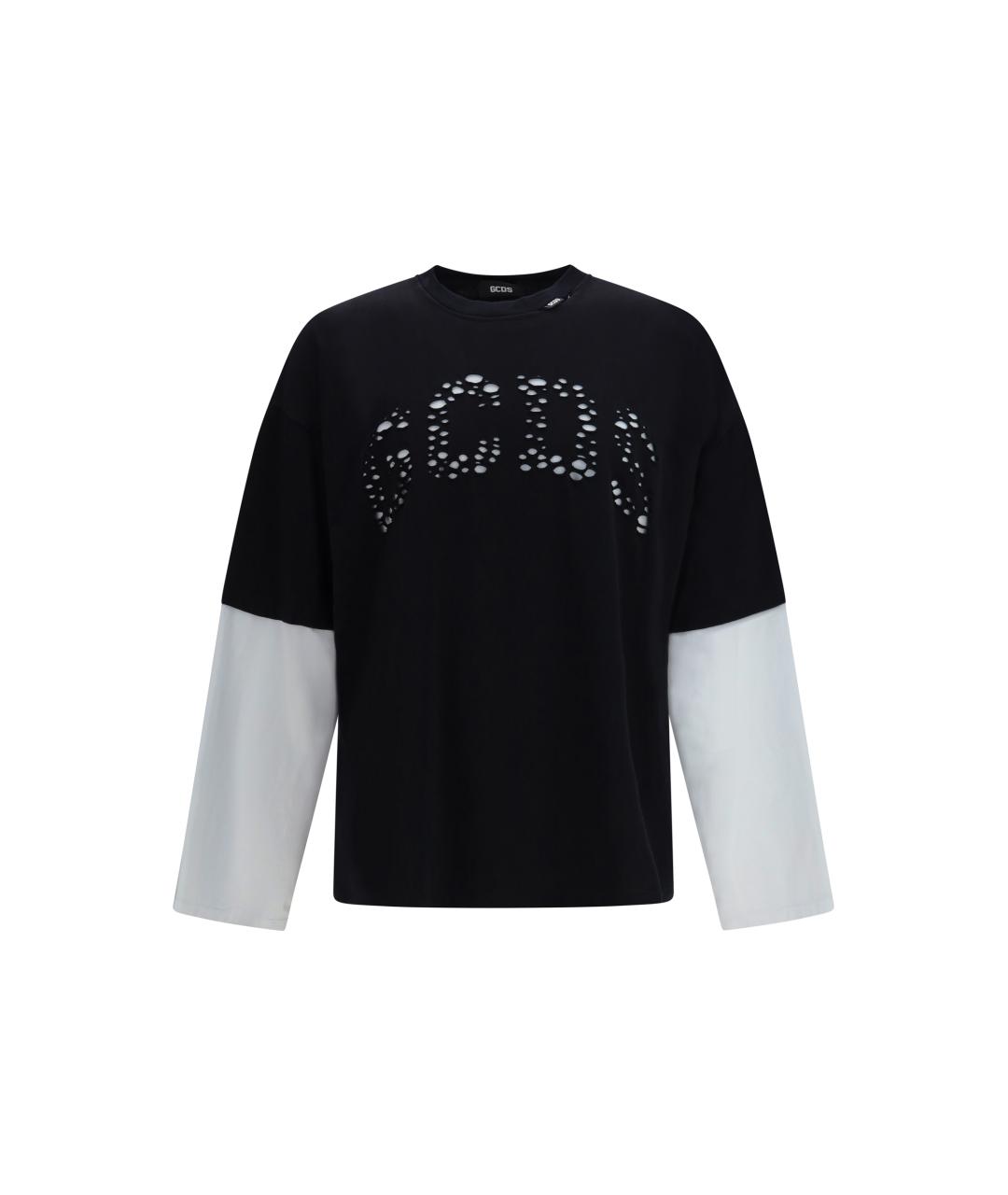 GCDS Черная хлопковая футболка, фото 1
