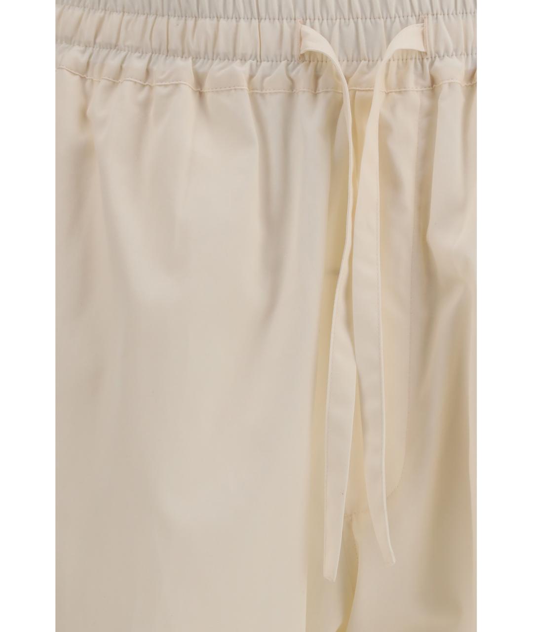 UMIT BENAN Белые хлопковые повседневные брюки, фото 3