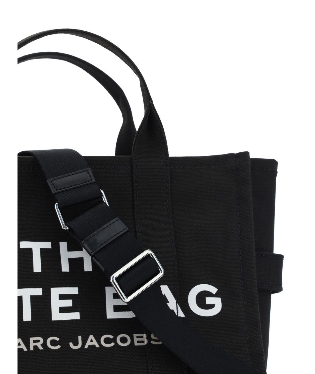 MARC JACOBS Черная хлопковая сумка тоут, фото 4