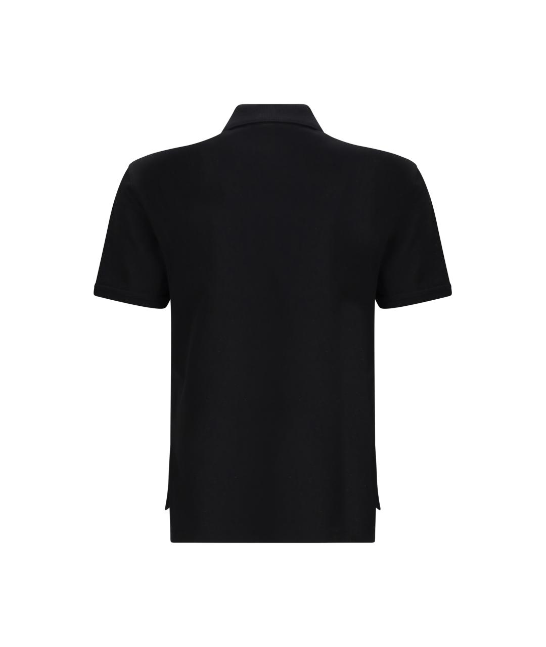 GIVENCHY Черное хлопковое поло с коротким рукавом, фото 2