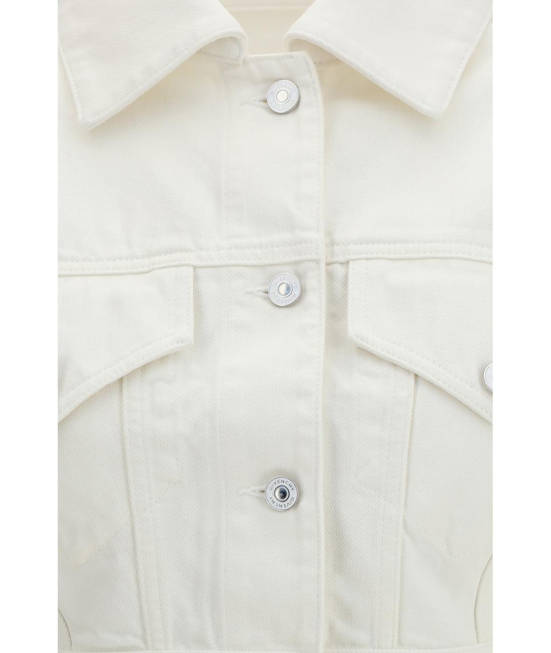 GIVENCHY Белая хлопковая куртка, фото 3