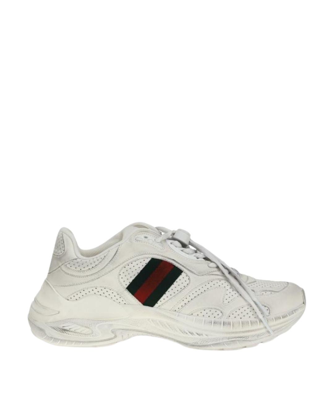 GUCCI Мульти кожаные низкие кроссовки / кеды, фото 1