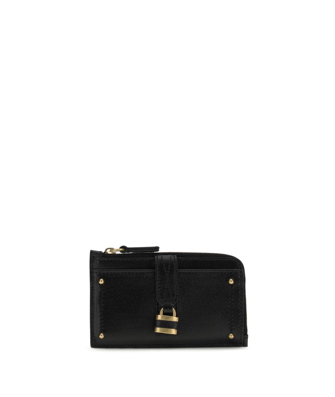 CHLOE Черный кожаный кошелек, фото 3