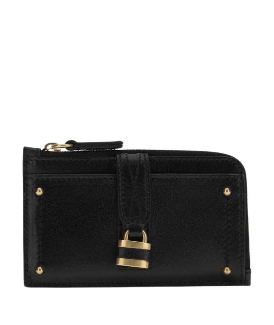 CHLOE Черный кожаный кошелек, фото 1