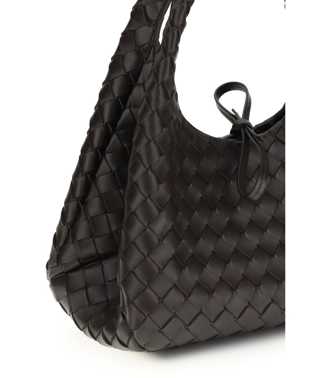 BOTTEGA VENETA Коричневая кожаная сумка тоут, фото 4