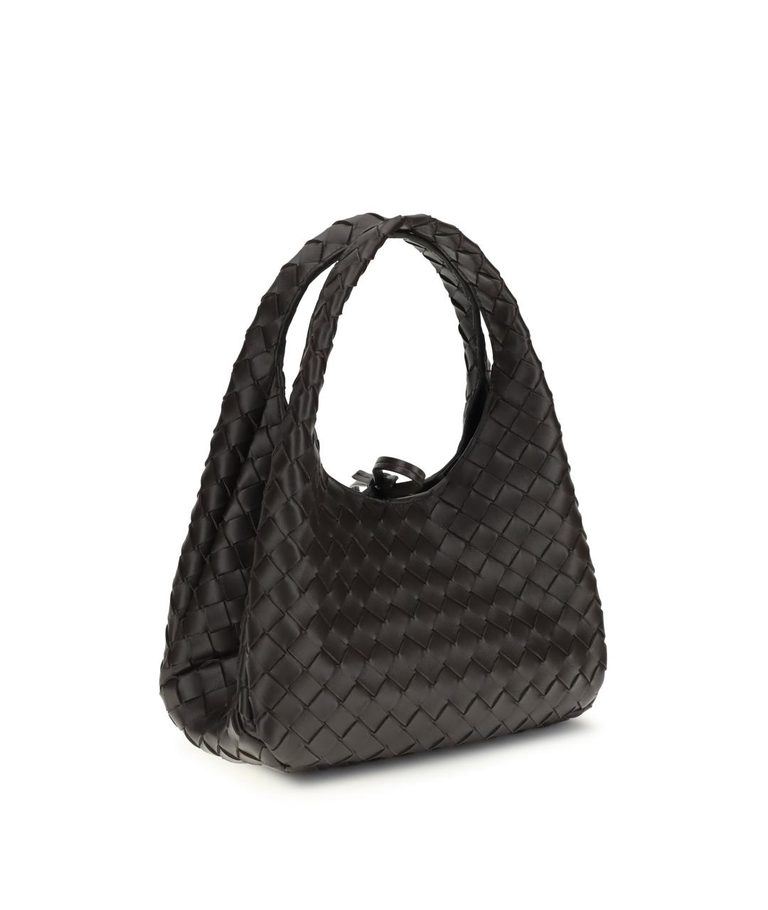 BOTTEGA VENETA Коричневая кожаная сумка тоут, фото 3