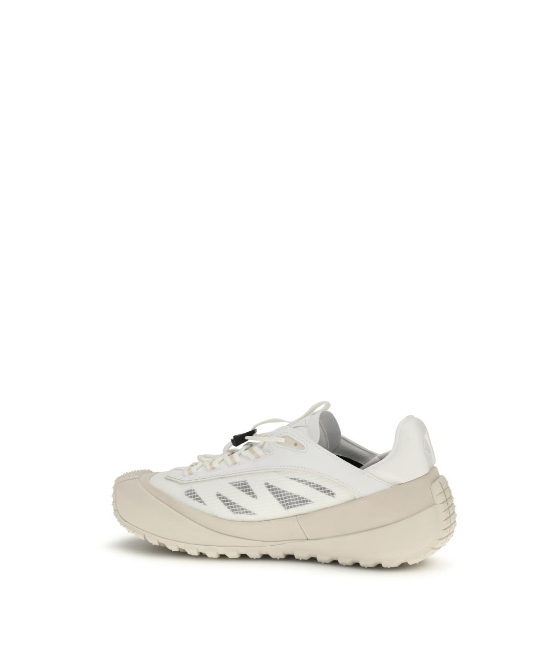 MONCLER Бежевые замшевые кроссовки, фото 3