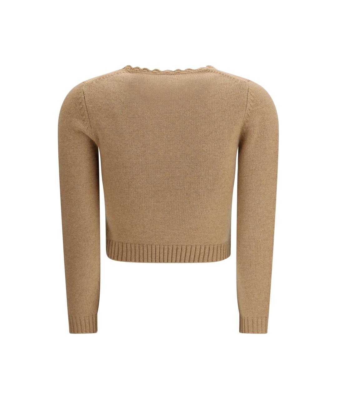 CHLOE Бежевый шерстяной джемпер / свитер, фото 2