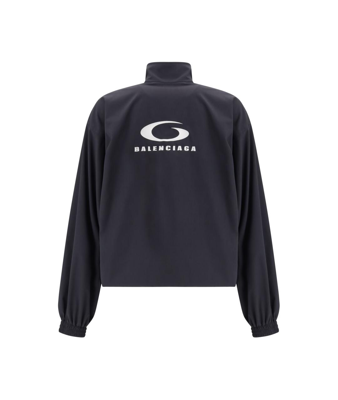 BALENCIAGA Черная полиэстеровая куртка, фото 2