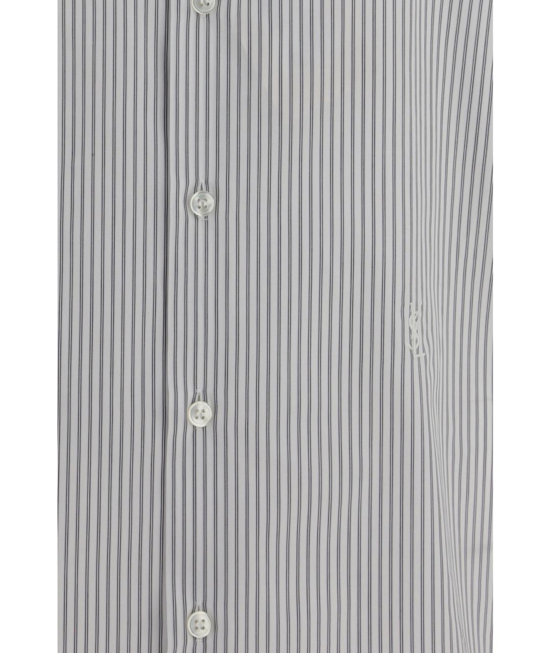 SAINT LAURENT Мульти хлопковая кэжуал рубашка, фото 3