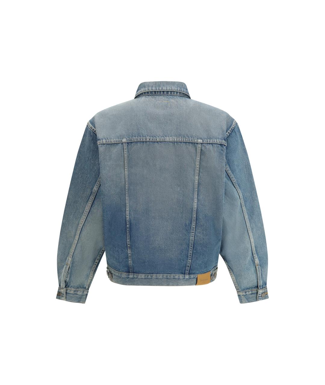 SAINT LAURENT Голубая хлопковая куртка, фото 2