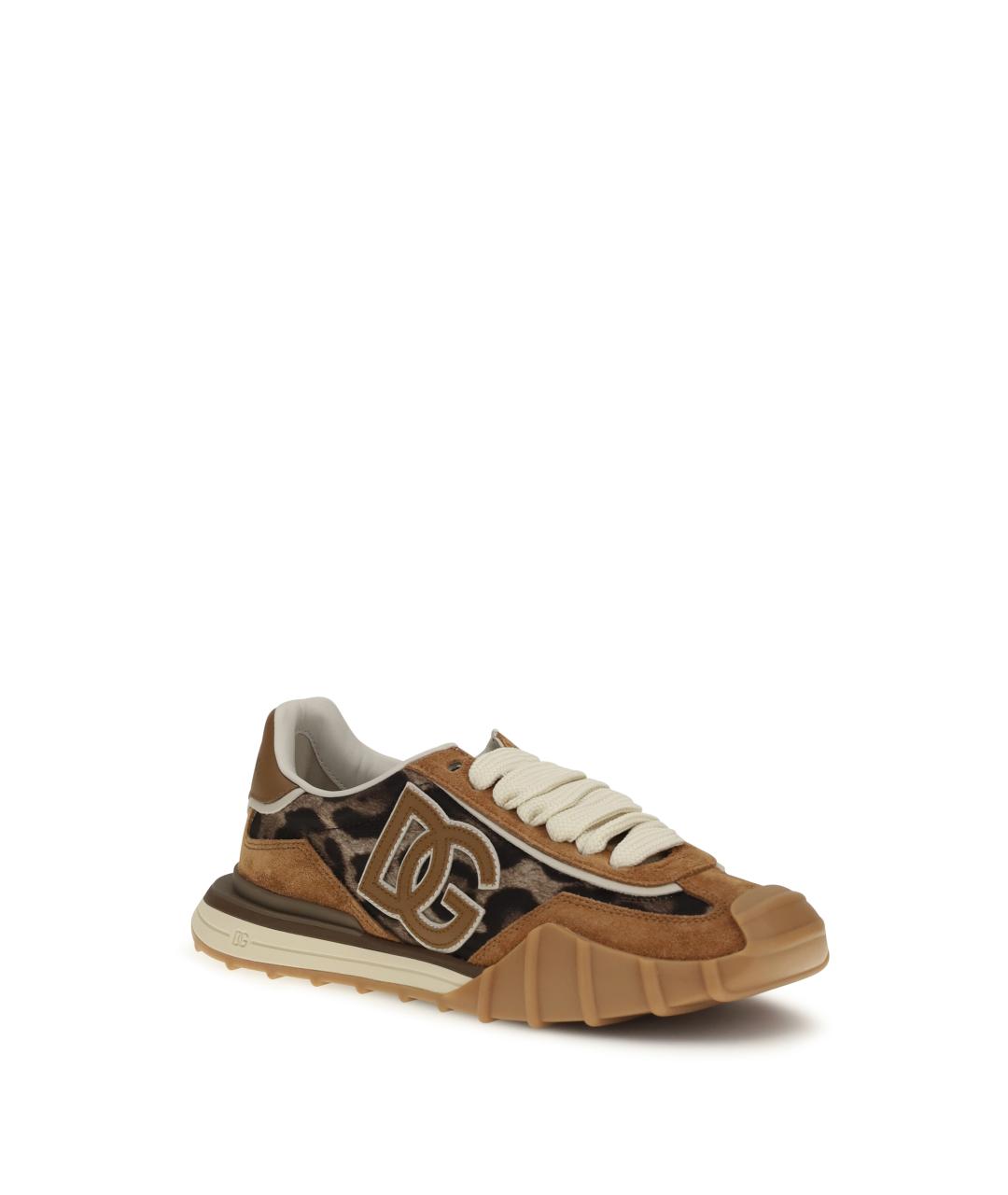 DOLCE&GABBANA Мульти кожаные кроссовки, фото 2