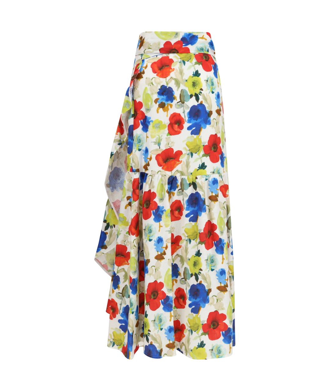 SARA ROKA Мульти льняная юбка макси, фото 2