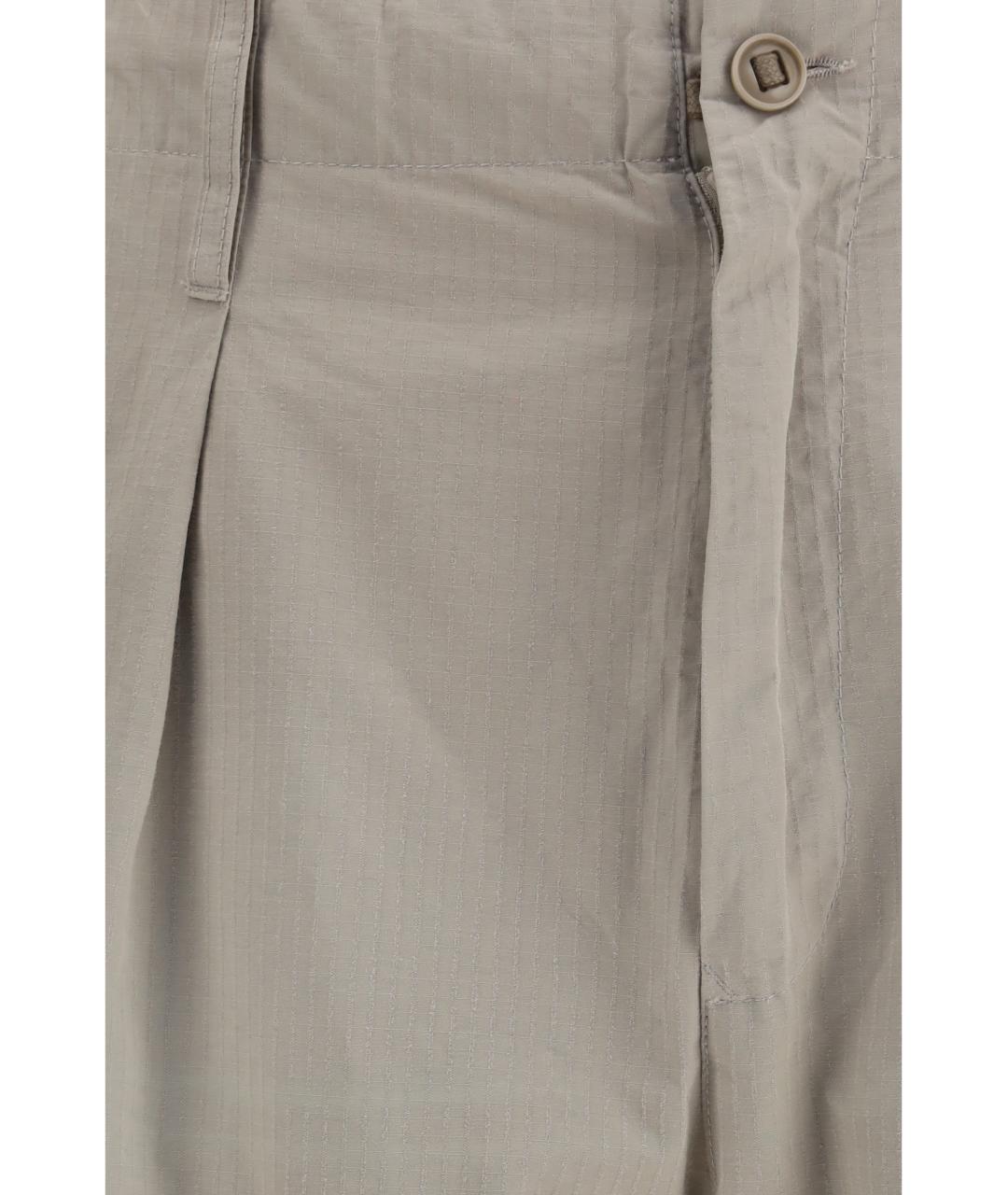 MAISON MARGIELA Бежевые хлопковые повседневные брюки, фото 3