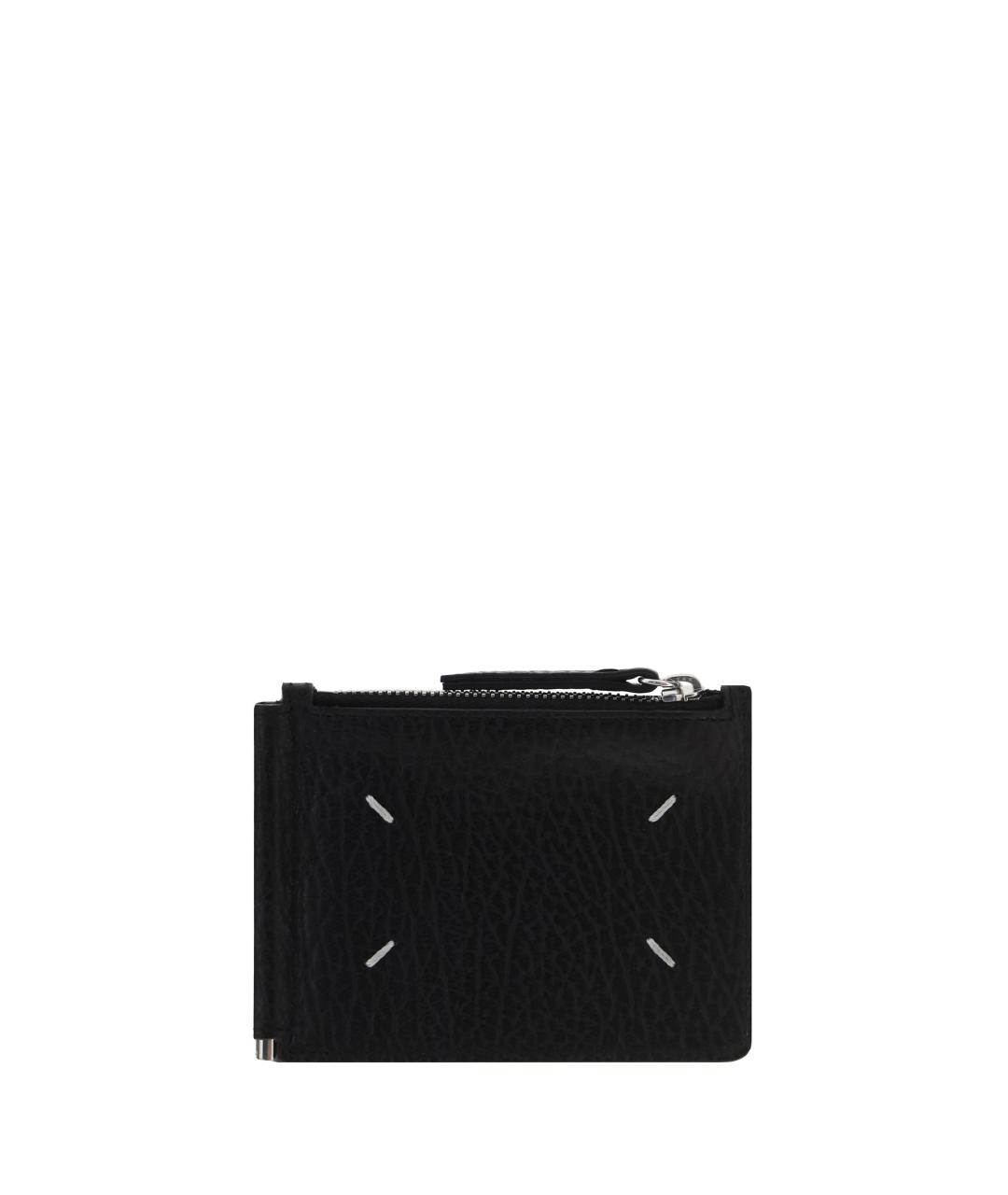 MAISON MARGIELA Черный кожаный кардхолдер, фото 2