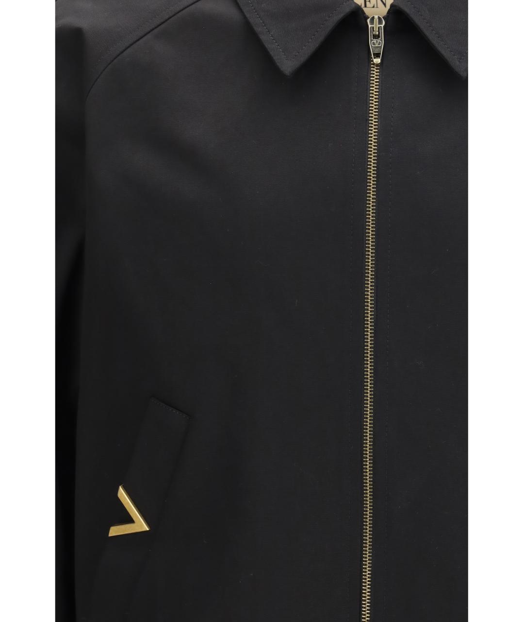 VALENTINO Черная хлопковая куртка, фото 3