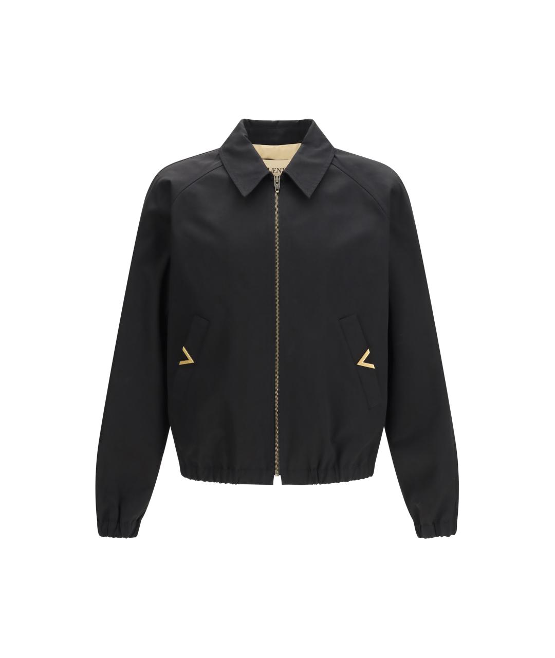 VALENTINO Черная хлопковая куртка, фото 4