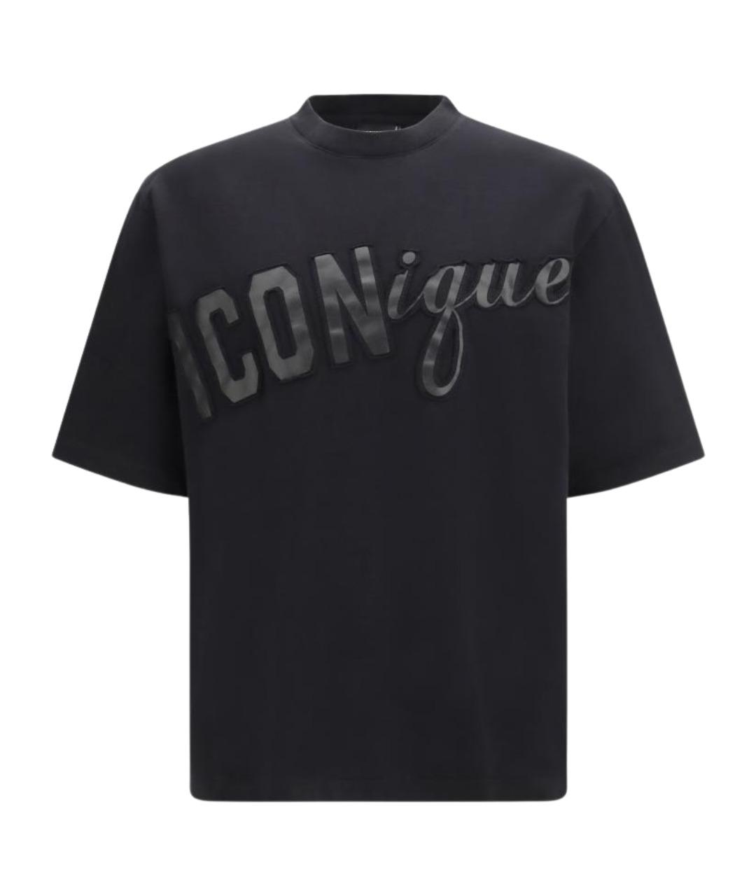 DSQUARED2 Черная хлопковая футболка, фото 1