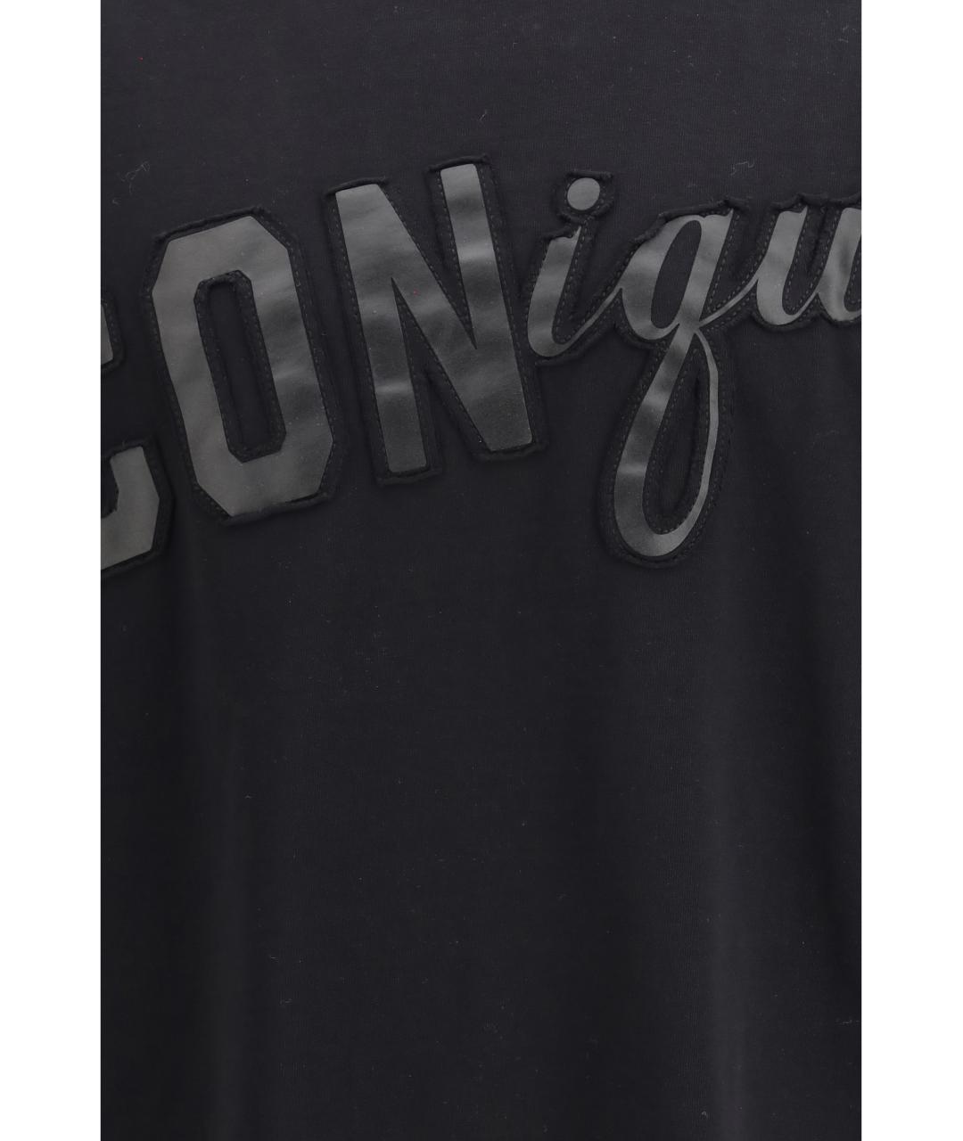 DSQUARED2 Черная хлопковая футболка, фото 3