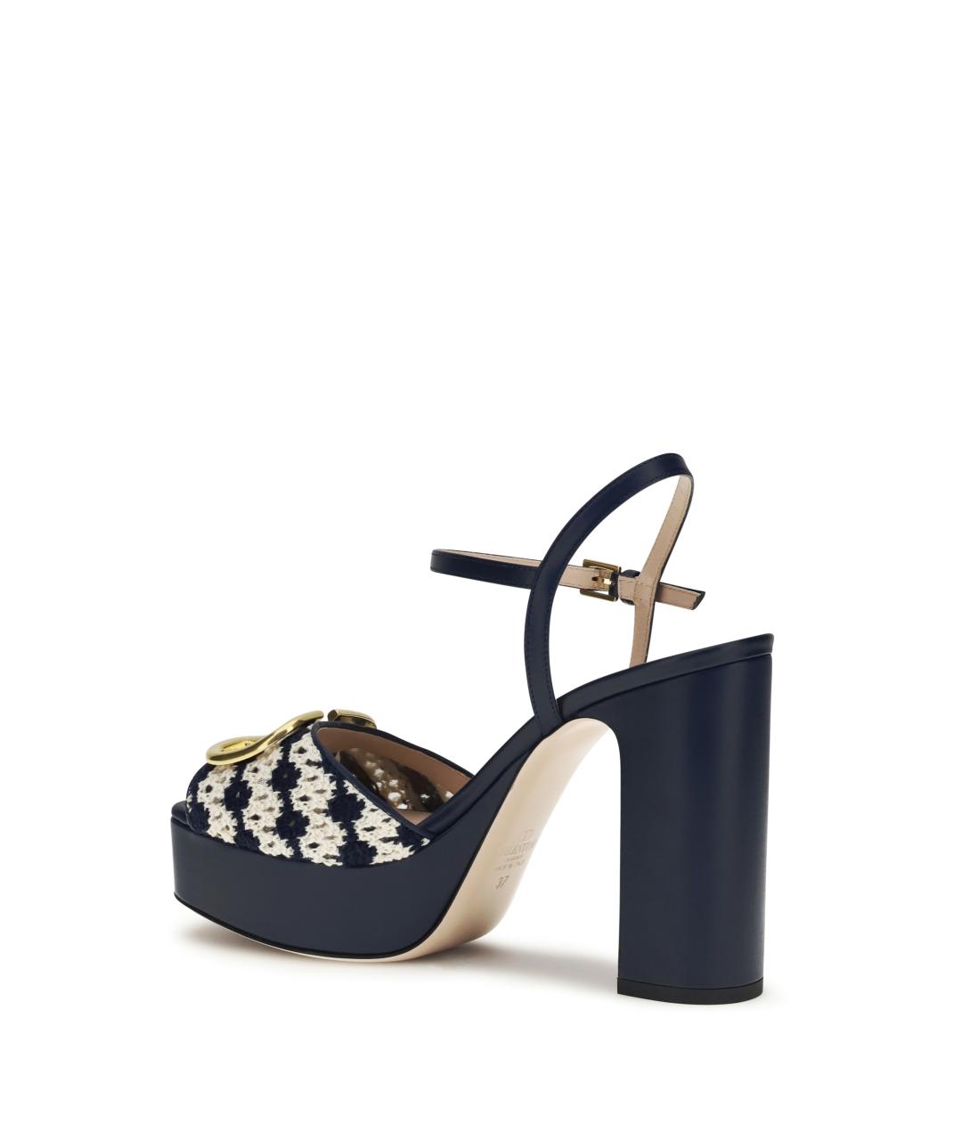 VALENTINO Мульти кожаные босоножки, фото 3