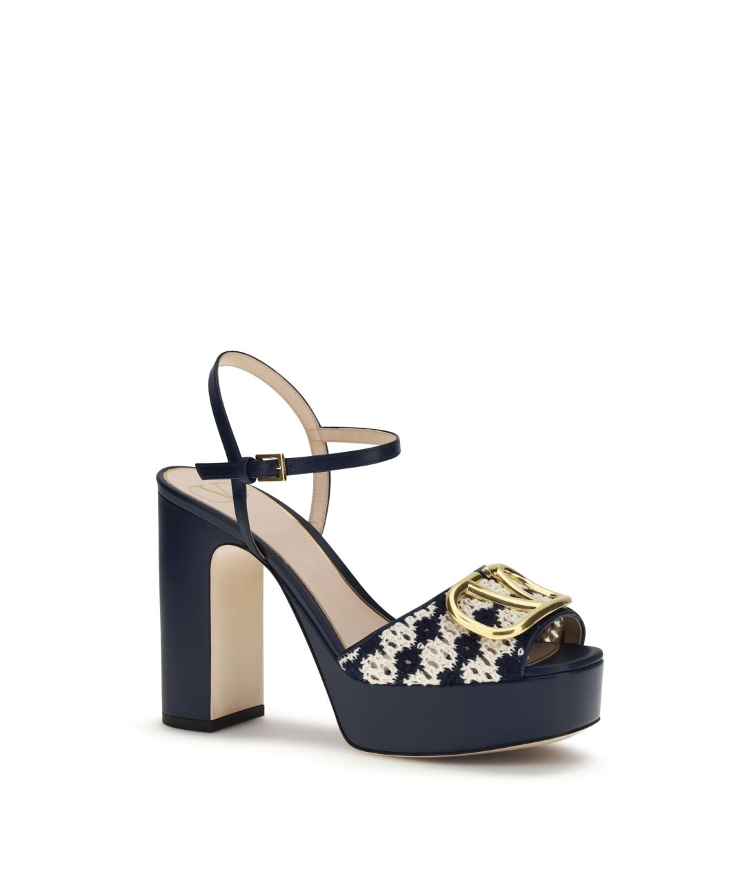 VALENTINO Мульти кожаные босоножки, фото 2