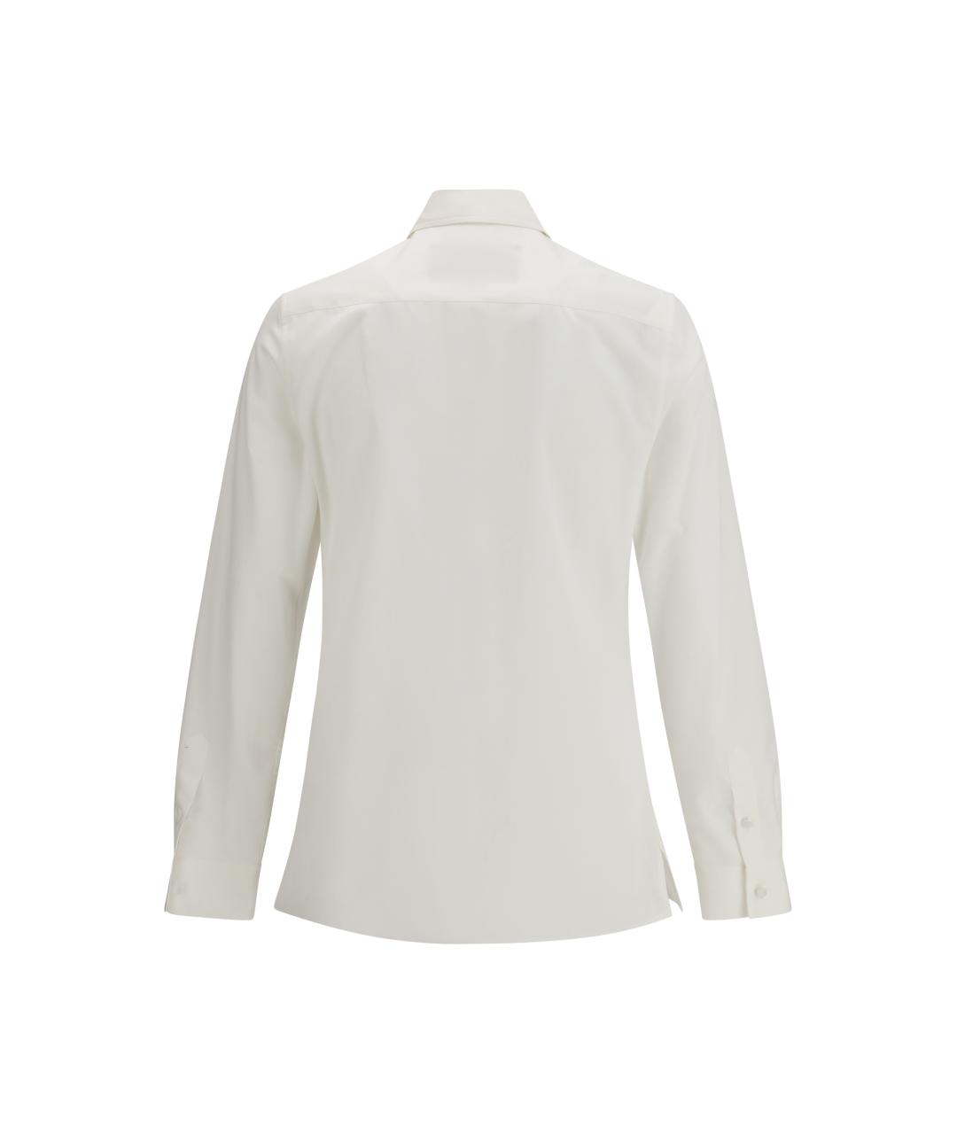 VALENTINO Белая хлопковая классическая рубашка, фото 2