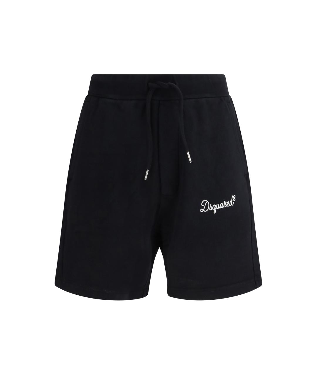 DSQUARED2 Черные хлопковые шорты, фото 1